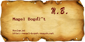 Magel Bogát névjegykártya